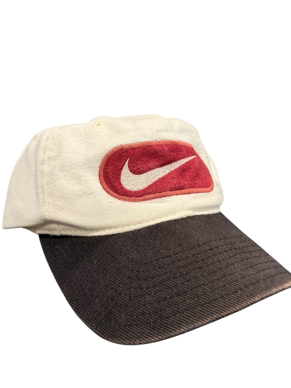 Vintage Nike Texas A&M SnapBack hat 90s white READ